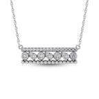 14K White Gold Diamond 3/8 Ct.Tw. Fashion Necklace
