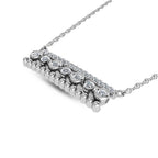 14K White Gold Diamond 3/8 Ct.Tw. Fashion Necklace