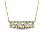 14K Yellow Gold Diamond 3/8 Ct.Tw. Fashion Necklace