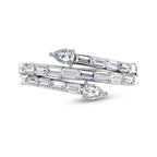 14K White Gold Diamond 7/8 Ct.Tw. Fashion Ring