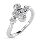 14K White Gold Diamond 1/5 Ct.Tw. Fashion Ring