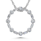 14K White GoldDiamond 5/8 Ct.Tw. Fashion Pendant