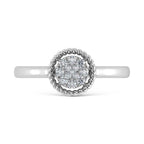 14K White Gold Diamond 1/10 Ct.Tw. Fashion Ring