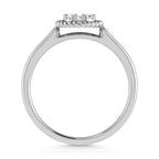 14K White Gold Diamond 1/10 Ct.Tw. Fashion Ring