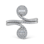 14K White Gold 1/2 Ct.Tw. Diamond Fashion Ring
