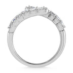 14K White Gold Diamond 1 7/8 Ct.Tw. Bypass Ring