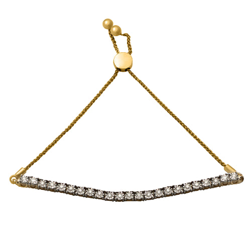 10KY 0.35CTW ILLUSION SET DIAMOND 4-PRONG BOLO