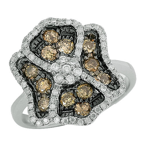 14KW 1.10CTW CD+WD FANCY RING