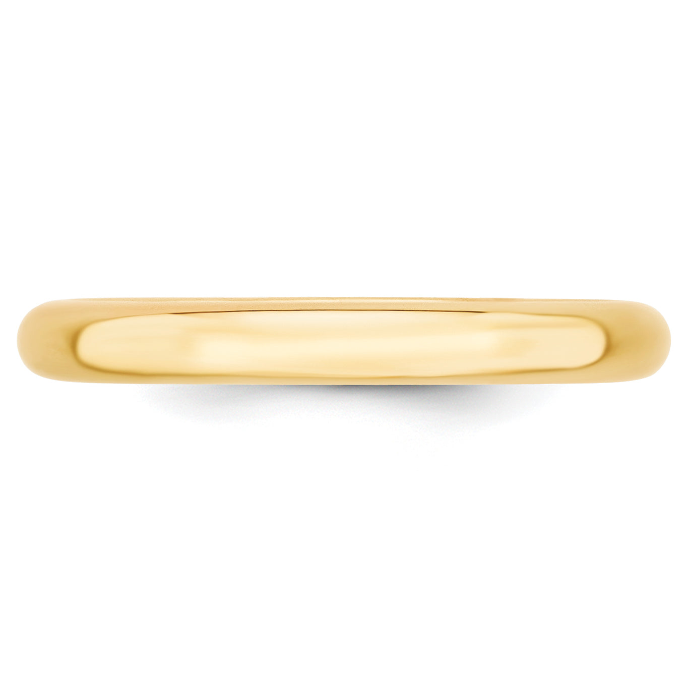14KY 3mm Standard Comfort Fit Wedding Band Size 11