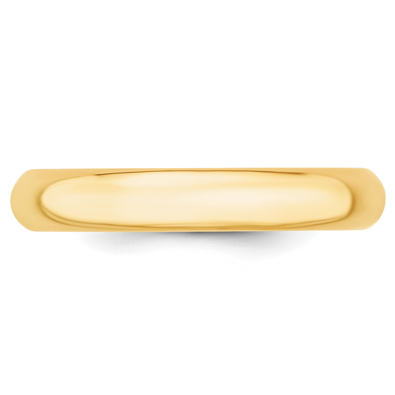 14KY 4mm Standard Comfort Fit Wedding Band Size 8