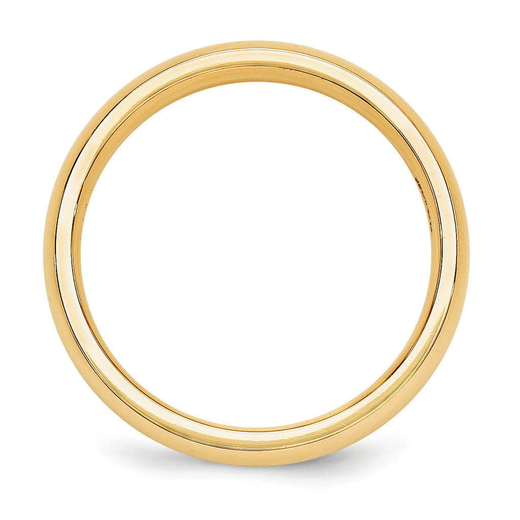 14KY 5mm Standard Comfort Fit Wedding Band Size 5.5