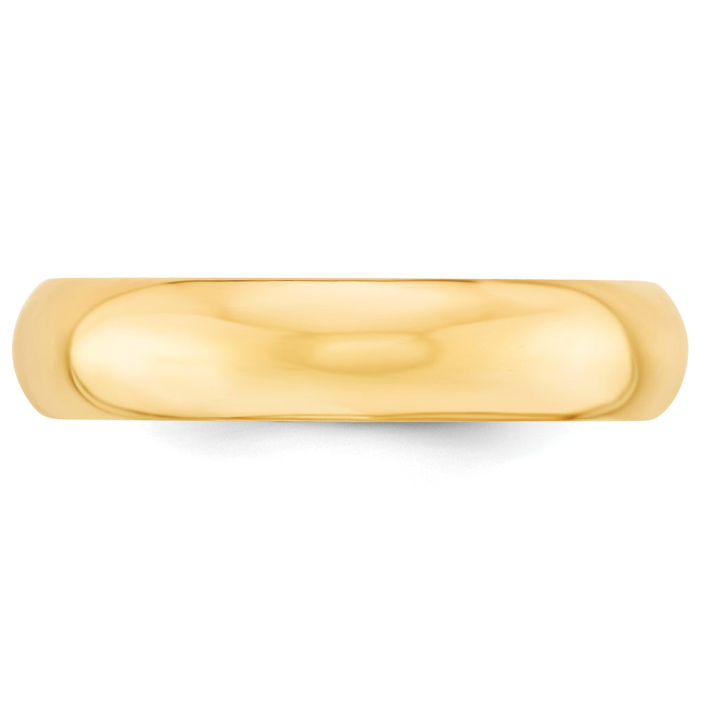 14KY 5mm Standard Comfort Fit Wedding Band Size 5.5