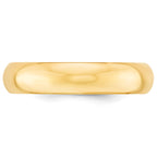 14KY 5mm Standard Comfort Fit Wedding Band Size 5.5