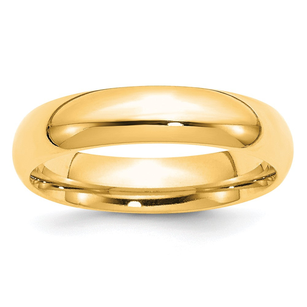 14KY 5mm Standard Comfort Fit Wedding Band Size 5.5
