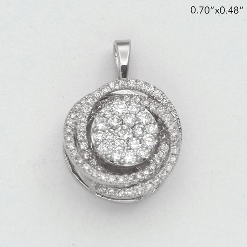 14KW 0.45CTW DIAMOND CLUSTER DOUBLE TWISTED