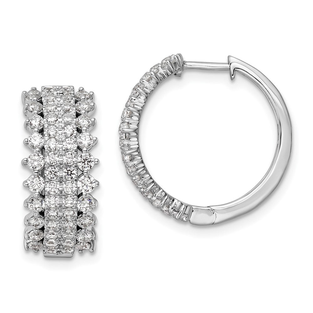 14KW 2ctw Lab Grown VS/SI+ G+ Diam Earrings Rd 60-.015, 24-.025,8-.028, 8-