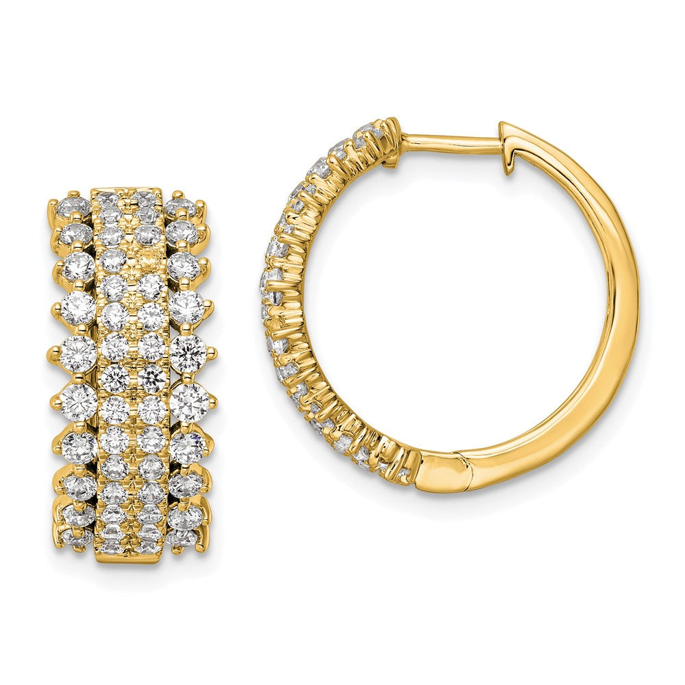 14K 2ctw Lab Grown VS/SI+ G+ Diam Earrings Rd 60-.015, 24-.025,8-.028, 8-.