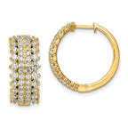 14K 2ctw Lab Grown VS/SI+ G+ Diam Earrings Rd 60-.015, 24-.025,8-.028, 8-.