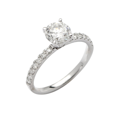 14KW 1.42CTW DIAMOND SOLITAIRE LADIES RING