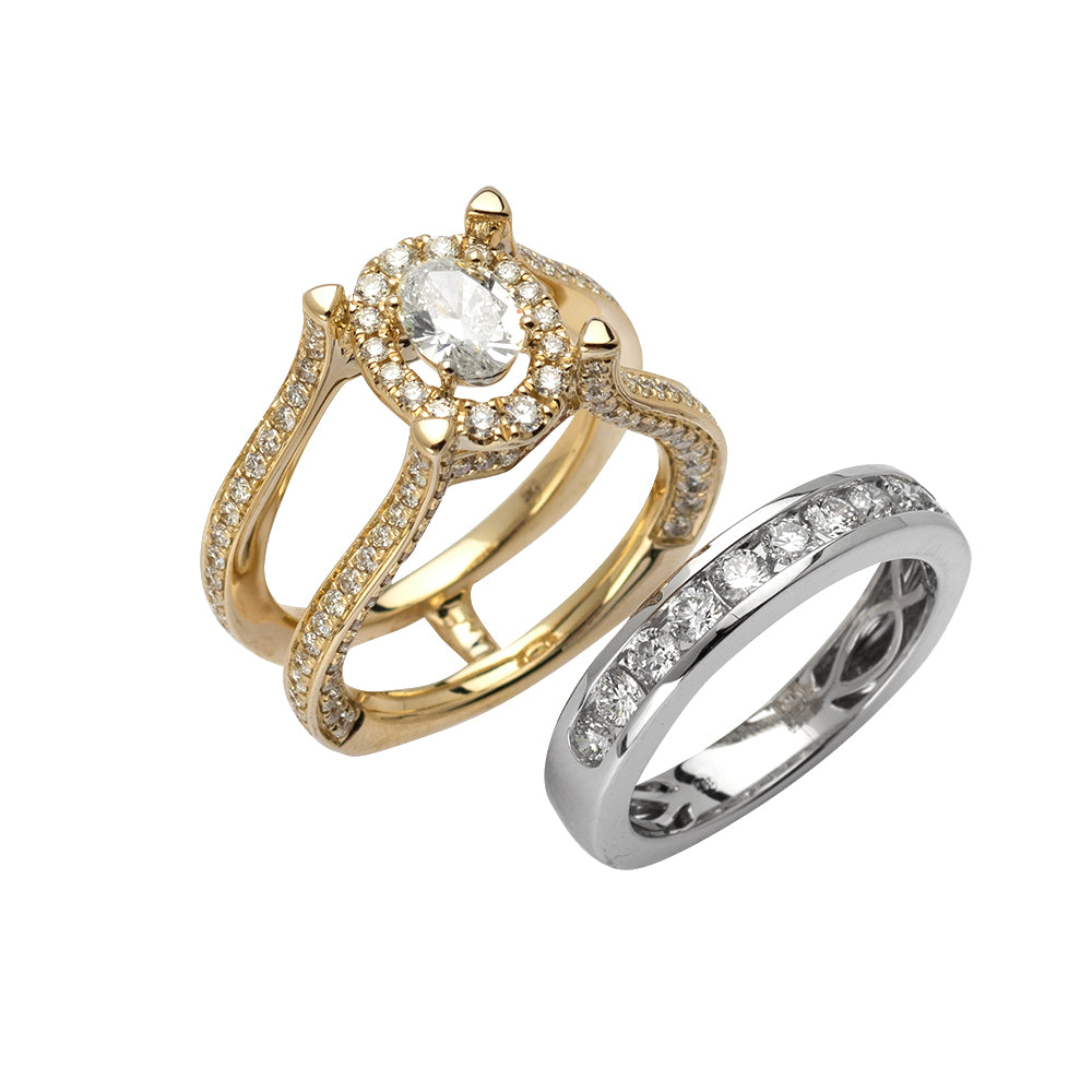 14KY+W 2.71CTW DIAMOND BRIDAL RING