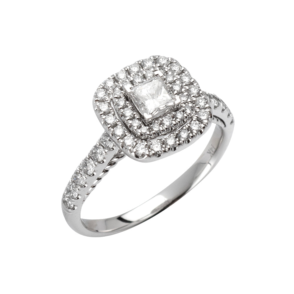 14KW 0.93CTW DIAMOND BRIDAL RING