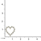 Diamond 1/4 Ct.Tw. Heart Pendant in 14K White Gold