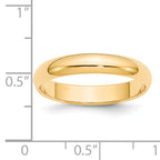 14KY 4mm Half Round Band Size 14