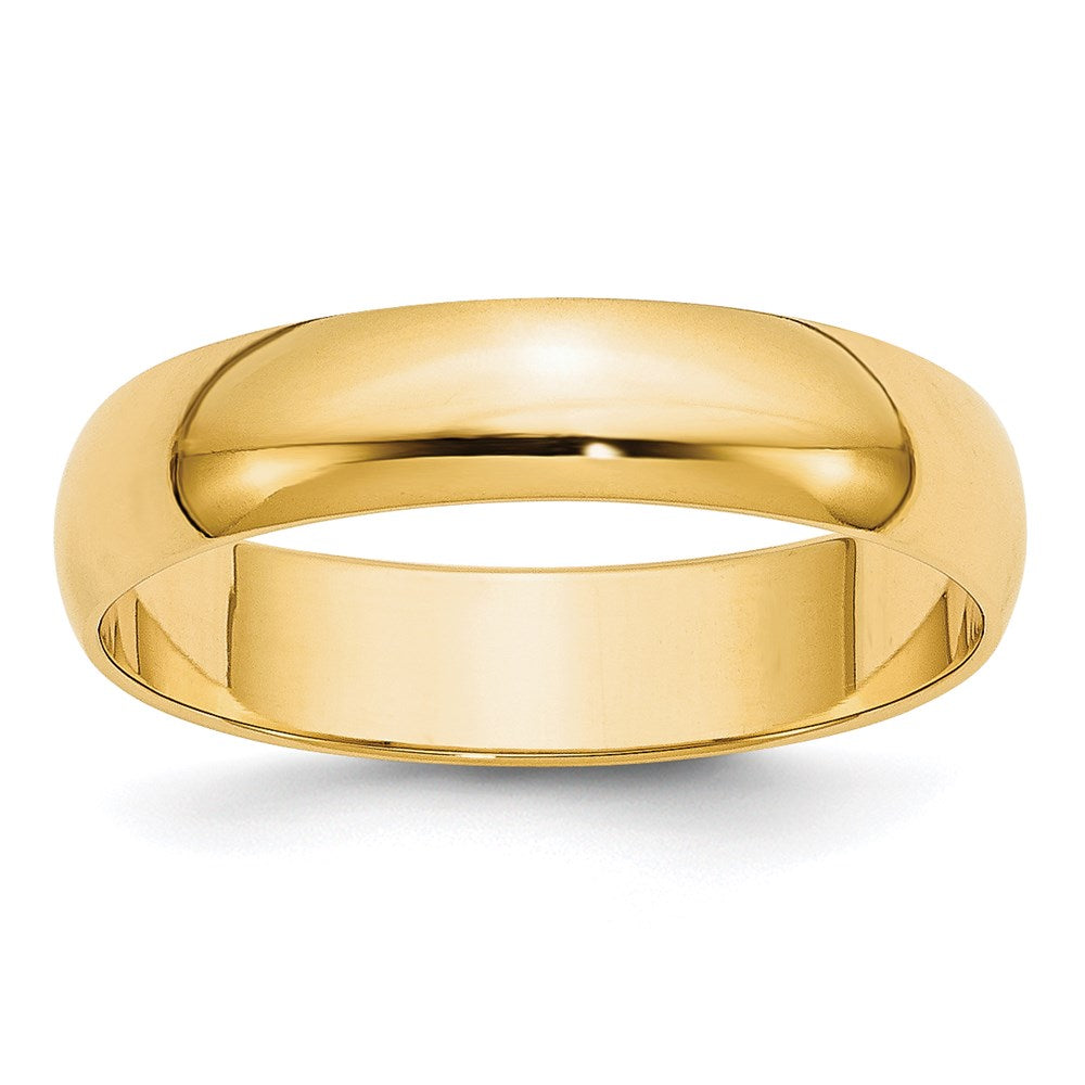14KY 5mm LTW Half Round Band Size 11