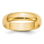 14KY 5mm LTW Half Round Band Size 11