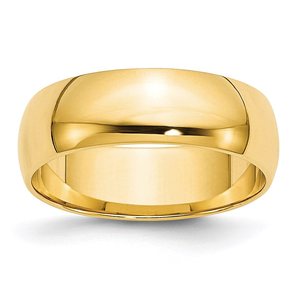 14KY 6mm LTW Half Round Band Size 6.5
