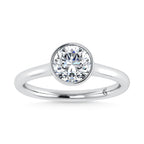 14K White Gold Lab Grown Diamond 1 1/2 Ct.Tw. Solitaire Engagement Ring