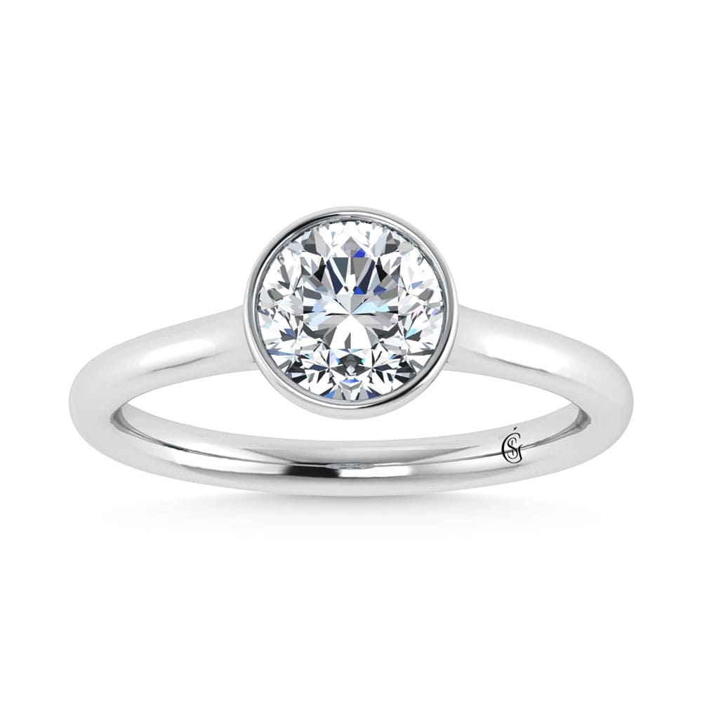 14K White Gold Lab Grown Diamond 1 1/2 Ct.Tw. Solitaire Engagement Ring