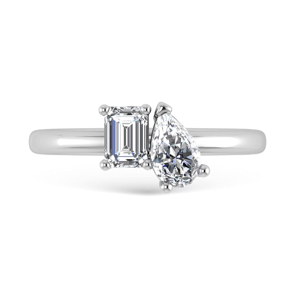 14K White Gold Lab Grown Diamond 1 Ct.Tw. Fashion Ring