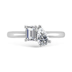 14K White Gold Lab Grown Diamond 1 Ct.Tw. Fashion Ring