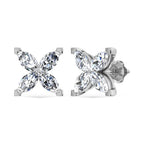 14K White Gold Lab Grown Diamond 1 5/8 Ct.Tw. Fashion Earrings