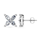14K White Gold Lab Grown Diamond 1 5/8 Ct.Tw. Fashion Earrings