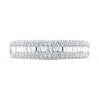 14K White Gold Lab Grown Diamond 1/2 Ct.Tw. Baguette Wedding Band