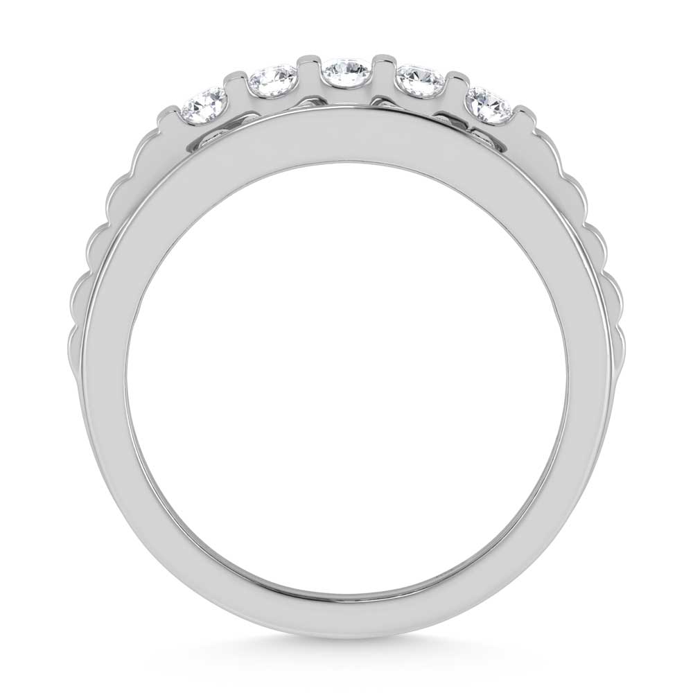 10K White Gold Lab Grown Diamond 1 Ct.Tw. Mens Ring
