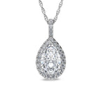 14K White Gold Lab Grown Diamond 2 1/3 Ct.Tw. Fashion Pendant