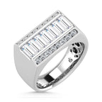 14K White Gold Lab Grown Diamond 2 Ct.Tw. Mens Ring