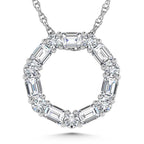14K White Gold Lab Grown Diamond 1 Ct.Tw. Fashion Pendant