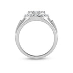 14K White Gold Lab Grown Diamond 1 1/2 Ct.Tw. Mens Ring