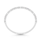 14K White Gold Lab Grown Diamond 3 Ct.Tw. Marquise and Round Shape Bangle