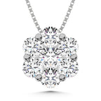 925 Silver Lab Grown Diamond 1 Ct.Tw. Fashion Pendant