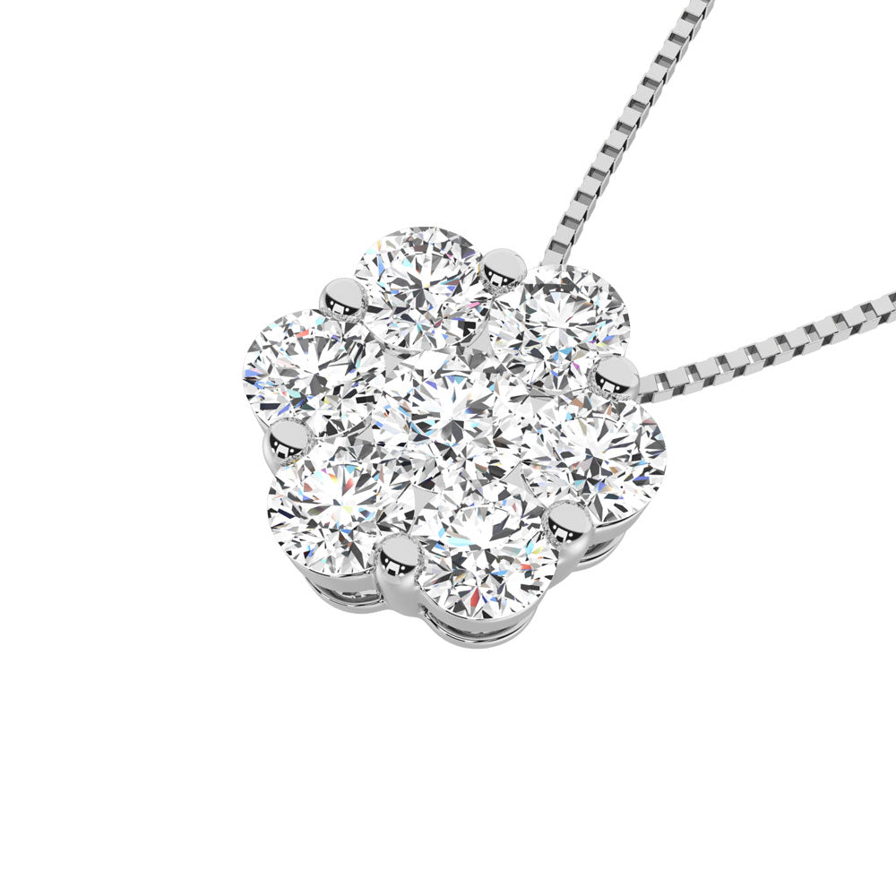 925 Silver Lab Grown Diamond 1 Ct.Tw. Fashion Pendant