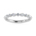 14K White Gold Lab Grown Diamond 1/3 Ct.Tw. Band