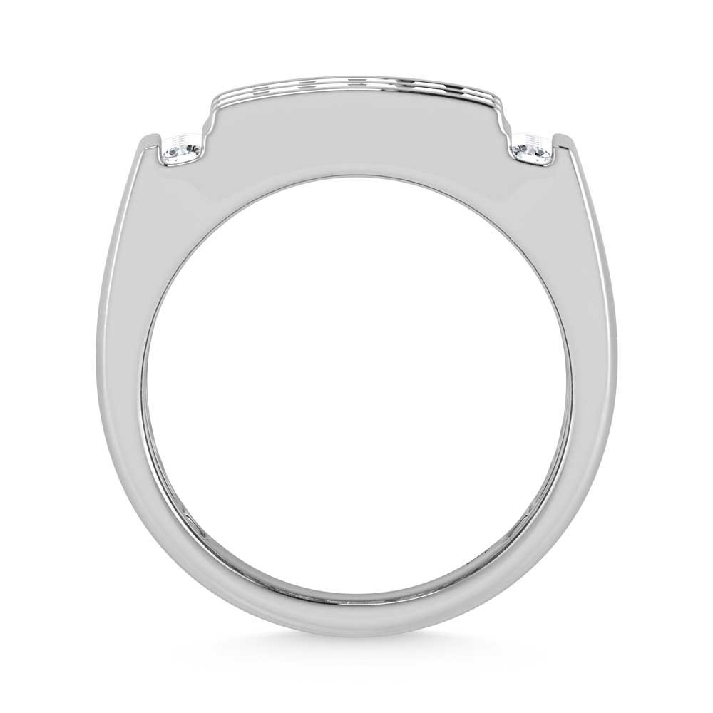 14K White Gold  1 5/8 Ct.Tw. Lab Grown Diamond Mens Ring