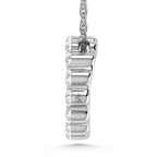 14K White Gold Lab Grown Diamond 1 Ct.Tw. Circle Pendant