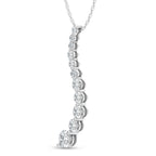 14K White Gold Lab Grown Diamond 2 Ct.Tw. Fashion Pendant