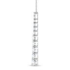 14K White Gold Lab Grown Diamond 2 Ct.Tw. Fashion Pendant